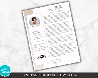 Real Estate Agent Update Letter - Canva Template (Digital Download)