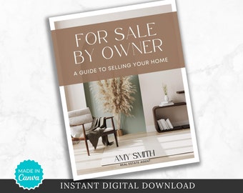 FSBO Guide: Real Estate Seller Packet - Canva Template (Digital Download)