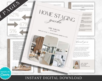 Real Estate Home Staging Guide for Sellers - Canva Template (PDF)