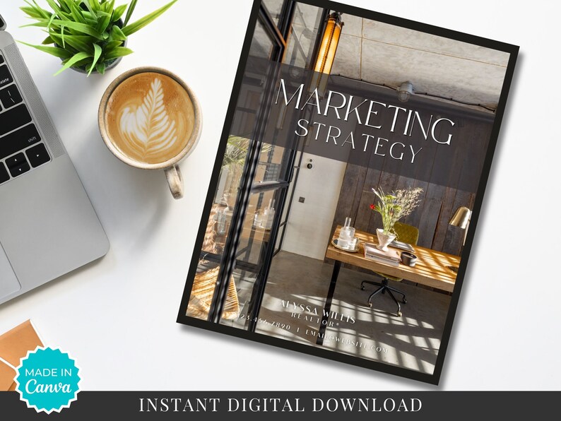 Real Estate Listing Marketing Plan - Canva Template (digital Download ...