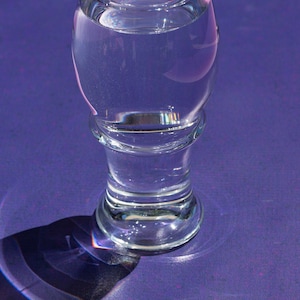 Handblown Textured Borosilicate Clear Drinking/Cocktail Glass Dishwasher Safe image 1