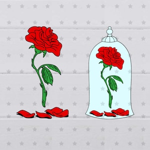 Rose SVG, clipart, digital file