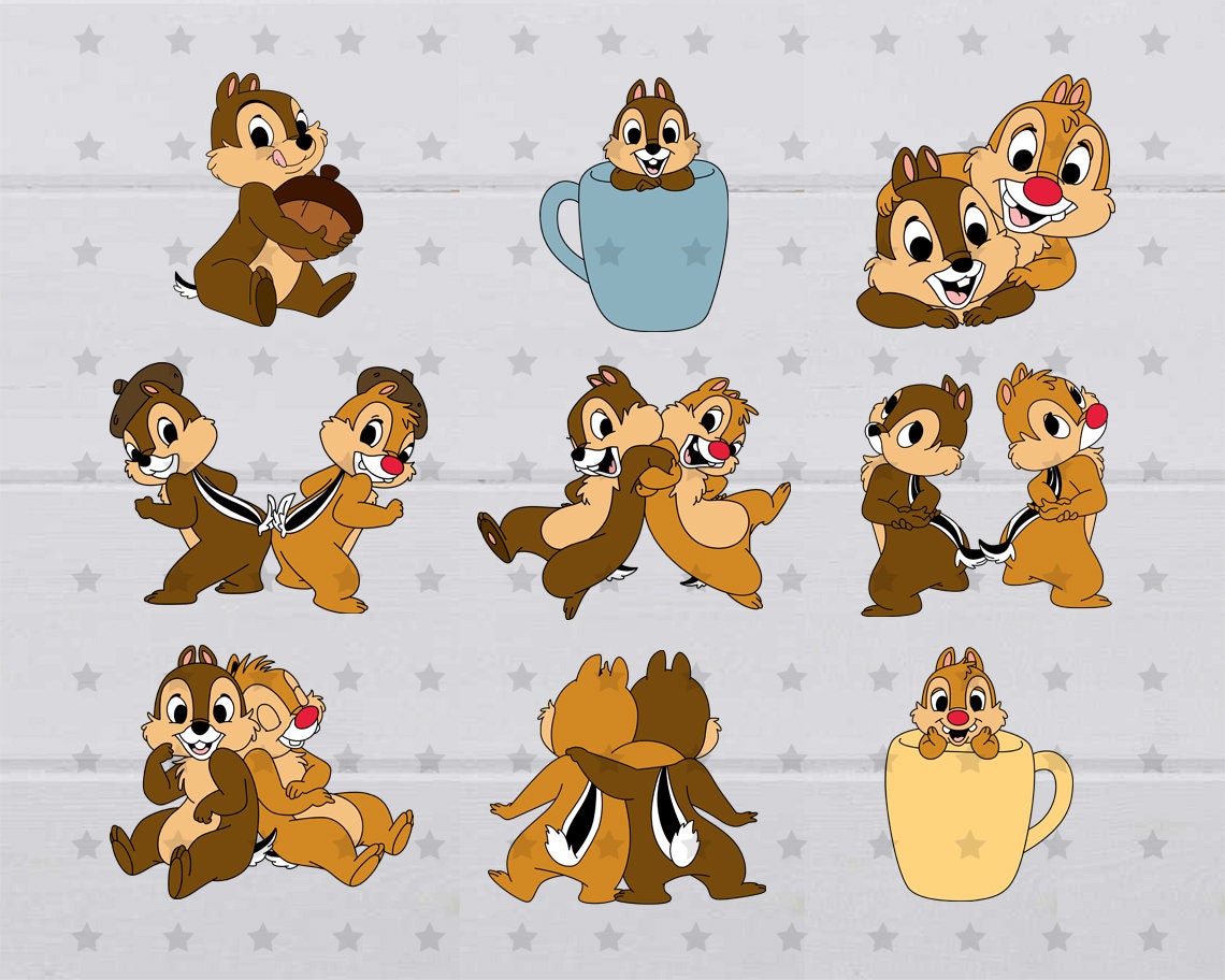 chip and daleページ✩.*˚ Chip and Dale Svg - Etsy