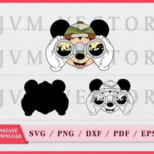 Mickey Mouse Minnie Mouse Safari Jeep Digital File Clipart PNG -   Portugal