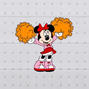 Mouse cheerleader SVG, clipart, digital file