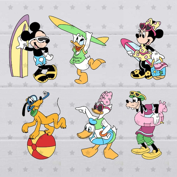 Mouse Beach SVG, clipart, digital file