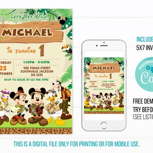 Kids Birthday Invitation Template Printable, Kids Birthday Invitation, Kids Editable Invitation ...