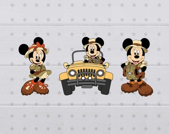 Mouse Safari SVG, clipart, digital file