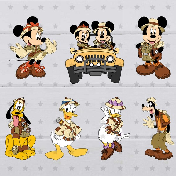 Mouse Safari SVG, clipart, digital file