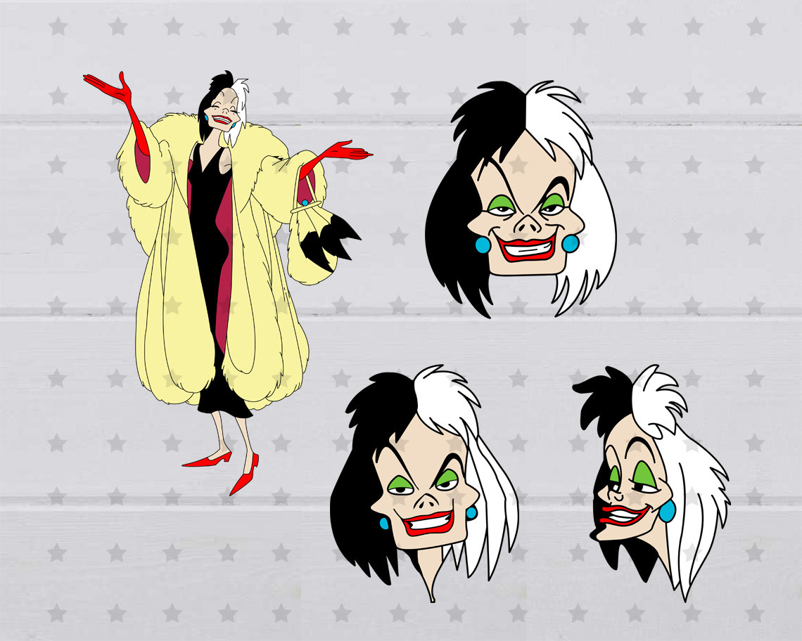 Cruella de vil poster - Etsy México, image size:1140x912