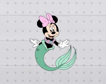 Maus Meerjungfrau SVG, Clipart, digitale Datei