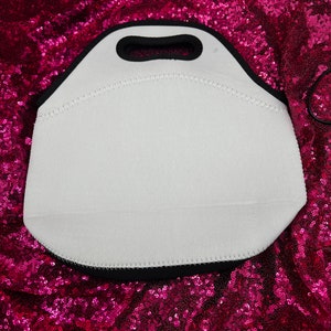 Sublimation Lunch Tote, Neoprene Lunch tote, sublimation lunch bag