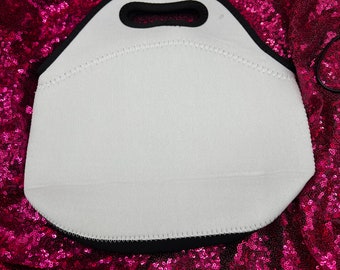 Bolsa de almoço de sublimação, sacola de almoço de neoprene, lancheira de sublimação