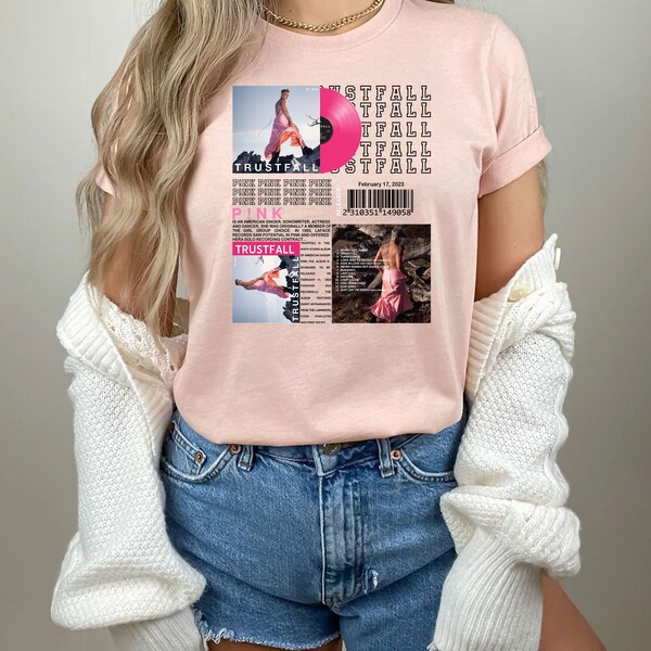Pink Trustfall Concert Shirt Etsy
