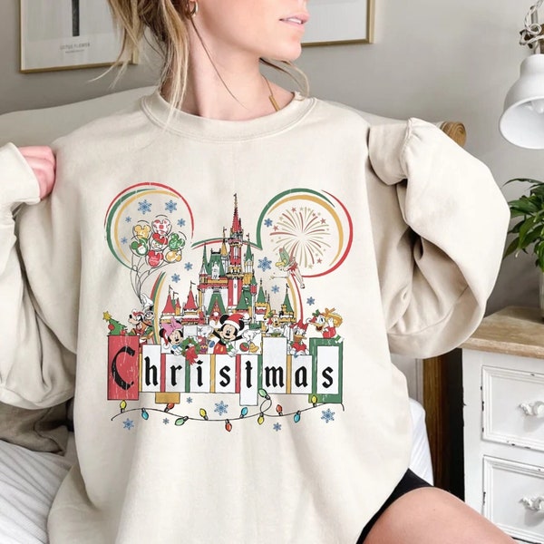 Disneyland Sweatshirt Christmas Etsy