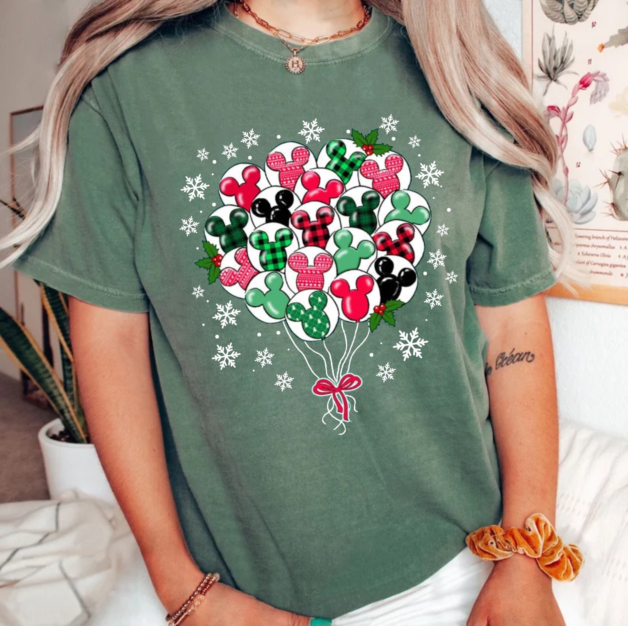 Discover Mickey Balloons Christmas Shirt, Disney Balloons Christmas Shirt
