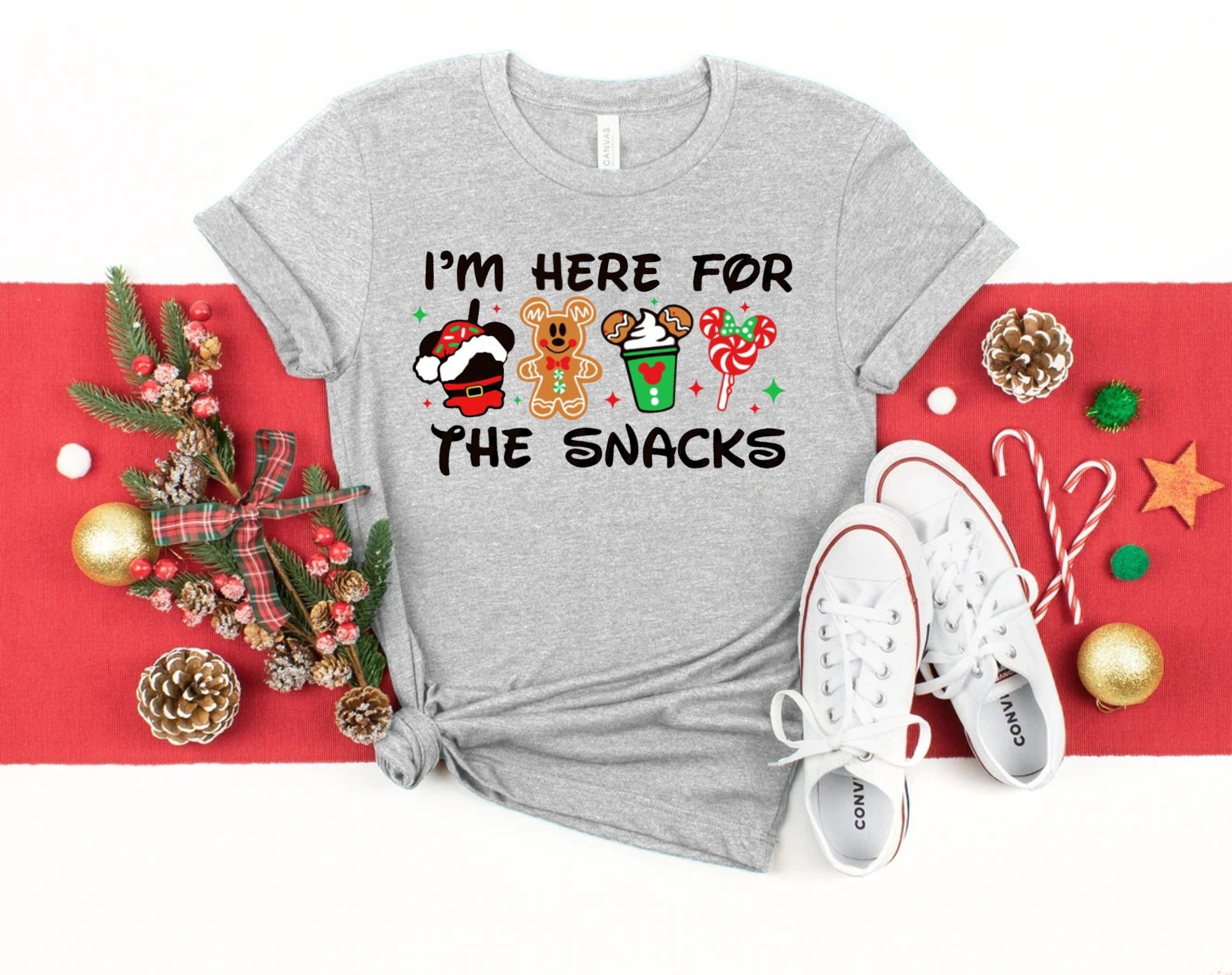 Discover Christmas I'm Here For The Snacks Disney T-Shirt