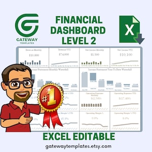 Dashboard Income Statement Level 2.0 - Excel bearbeitbar