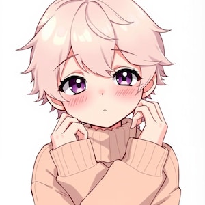 Male VTuber PNG Avatar | Premade VTuber Model | PNGtuber Male | Anime Boy VTuber | Transparent PNG Character for Streaming