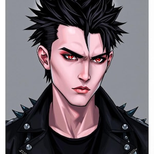 Male VTuber PNG Avatar | Premade VTuber Model | PNGtuber Male | Anime Boy VTuber | Transparent PNG Character for Streaming