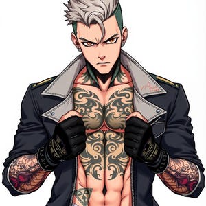 Male VTuber PNG Avatar | Premade VTuber Model | PNGtuber Male | Anime Boy VTuber | Transparent PNG Character for Streaming