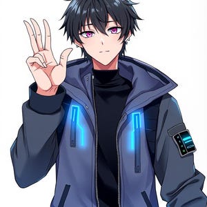 Male VTuber PNG Avatar | Premade VTuber Model | PNGtuber Male | Anime Boy VTuber | Transparent PNG Character for Streaming