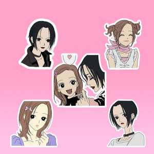 Nana and Hachi anime manga stickers, set of 5