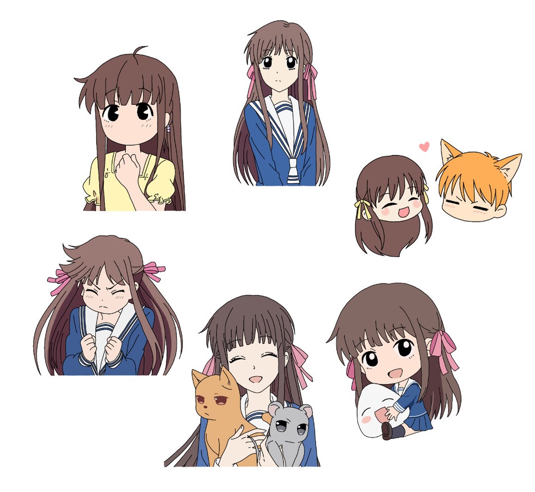 Tohru Honda Anime Stickers Fruits Basket Zodiac Animals Inspired Anime ...