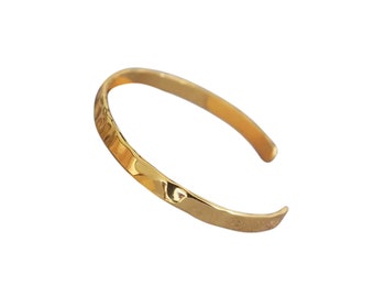 Atlas Hammered Gold Adjustable Bracelet Bangle 18k Gold Plated Jewellery Dainty Cuff Bracelets Classy Jewelry