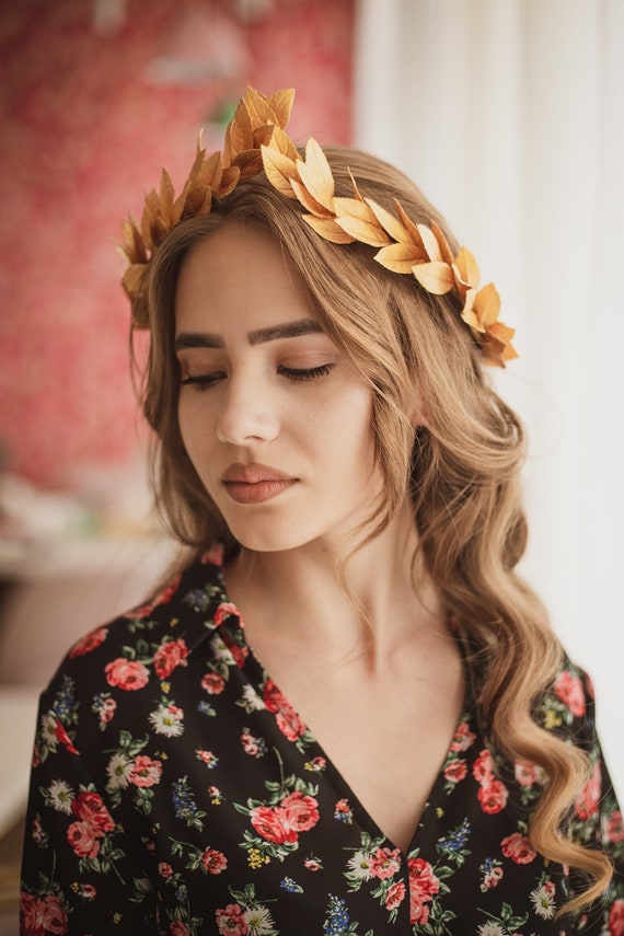 Laurel Leaf Headpiece Adult Gold Laurel Leaf Headpiece Adult Gold