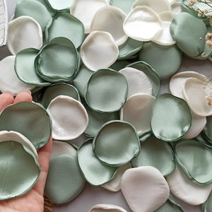 Sage Green Flower Girl Petals Wedding Decor Wedding Table Centerpiece Aisle Runner decor
