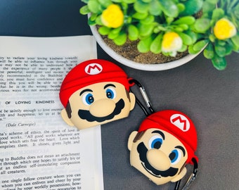 Mario AirPod Case for Apple AirPods 1,2 and AirPods Pro, full protection Silicone Case