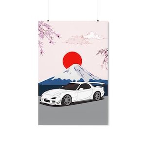 Mazda RX-7 Premium Matte Vertical Posters