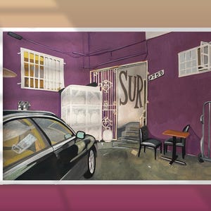 Vanderpump Rules Art SUR Back Alley Digital Print Original Painting VPR Bravo Merch Original Print VPR Gift