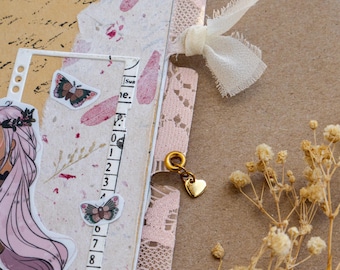 Reusable Lace Tabs for Junk Journaling, Bujo, or Planners (Non-Adhesive)