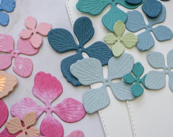 Flower Die Cuts from Recycled Handmade Paper | 24 pieces mix