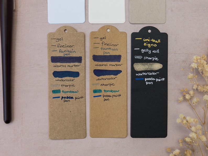 DIY Cardstock Bookmark Blanks | 300 gsm Plain Bookmarks for Crafting, Journals, Planners & Gifts image 4