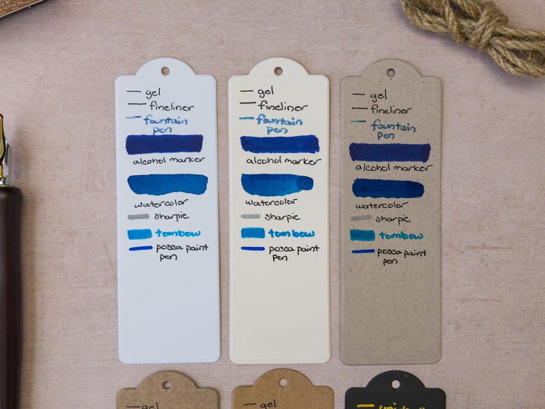 DIY Cardstock Bookmark Blanks | 300 gsm Plain Bookmarks for Crafting, Journals, Planners & Gifts image 5