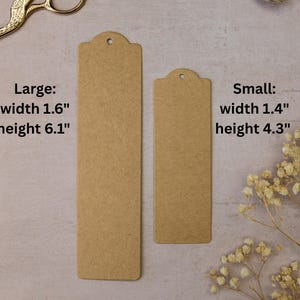 DIY Cardstock Bookmark Blanks | 300 gsm Plain Bookmarks for Crafting, Journals, Planners & Gifts image 3