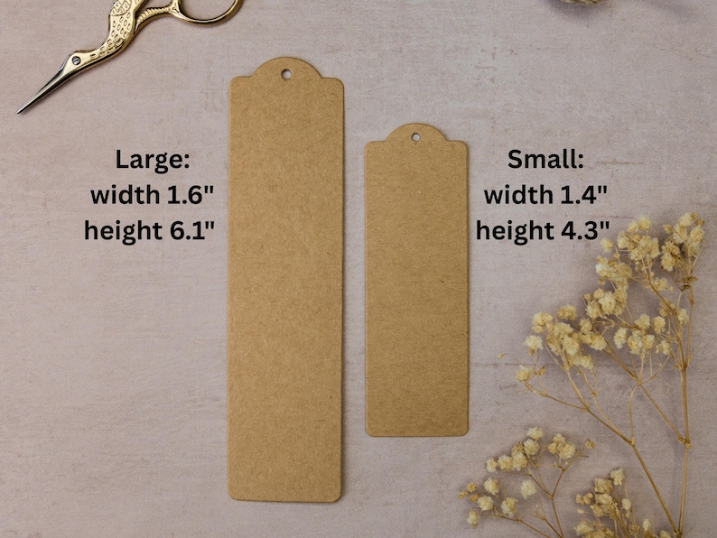 DIY Cardstock Bookmark Blanks | 300 gsm Plain Bookmarks for Crafting, Journals, Planners & Gifts image 3