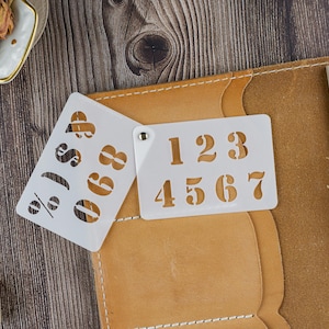 Medium Army Number Stencil Booklet | Bujo Bullet Journal Planner Traveler's Notebook
