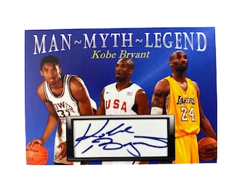 Kobe Bryant Man Myth Legend Facsimile Auto Collectible Card