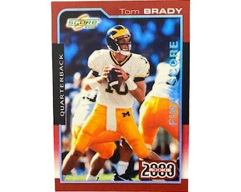 2000 NFL Fleer Skybox Dominion Tom Brady / Carmazzi #234 Rookie
