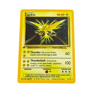 Zapdos 1st Edition - Etsy