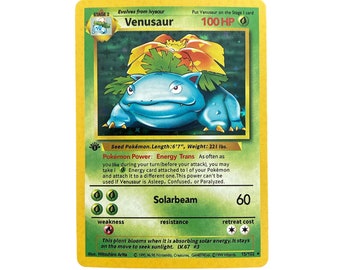 Venusaur - 1st Edition Base Set - Holo / Holographic Reprint
