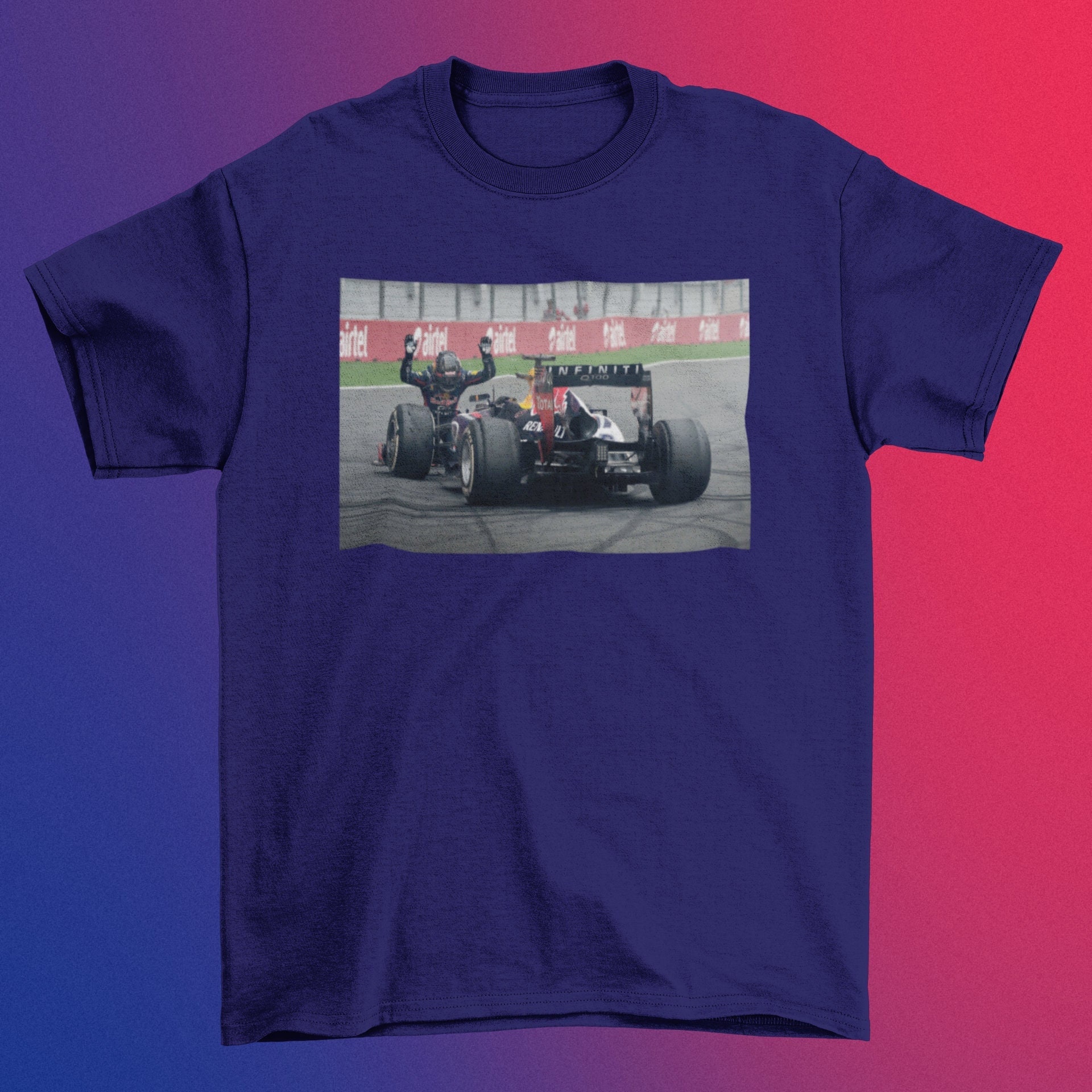 Vintage Vettel Formula 1 Shirt Red Bull Racing F1 Aesthetic 