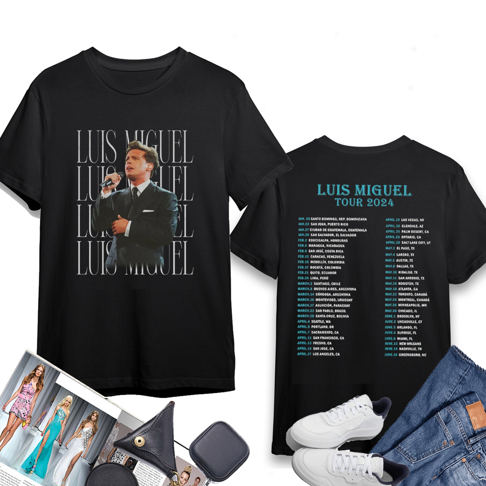Vintage Luis Miguel Tour 2024 Shirt, Luis Miguel Concert Merch, Luis
