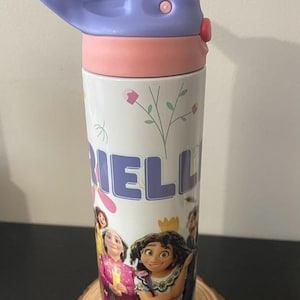 Personalized Flip Top Water Bottle | Custom School Water Bottle | Custom Sports Bottle | Back to School | Girls School Bottle |