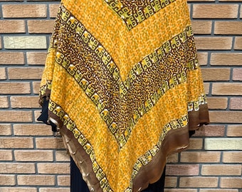 Großes, leichtes Schultertuch, Schultertuch, Baumwolle, Turkmen Style, Boho Ethnic Schal