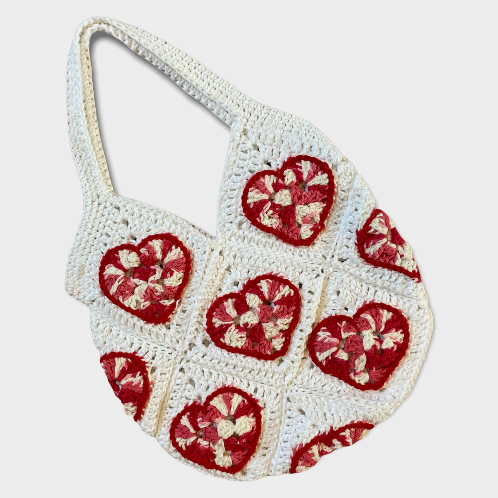 crochet heart bag ♡♡♡ #crochet #heart #crochetbag #crochettiktok #croc